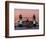 Panoramic view of Tower Bridge framing St. Paul's Cathedral, London, England-Charles Bowman-Framed Photographic Print