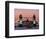 Panoramic view of Tower Bridge framing St. Paul's Cathedral, London, England-Charles Bowman-Framed Photographic Print