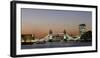 Panoramic view of Tower Bridge framing St. Paul's Cathedral with the City tower, London-Charles Bowman-Framed Photographic Print