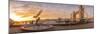 Panoramic view of Tower Bridge, Girl with Dolphin, The Shard and River Thames at sunrise, London-Frank Fell-Mounted Photographic Print