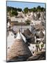 Panoramic view of trulli houses, UNESCO World Heritage Site, Alberobello, Puglia region, Italy-Karen Deakin-Mounted Photographic Print