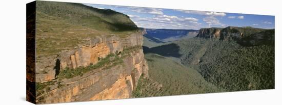 Panoramic View of Valley, Blue Mountains National Park, Australia-null-Stretched Canvas