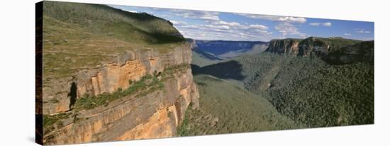 Panoramic View of Valley, Blue Mountains National Park, Australia-null-Stretched Canvas