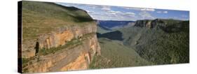 Panoramic View of Valley, Blue Mountains National Park, Australia-null-Stretched Canvas