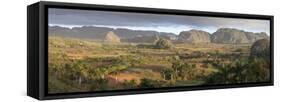 Panoramic View of Vinales Valley-Lee Frost-Framed Stretched Canvas