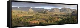 Panoramic View of Vinales Valley-Lee Frost-Framed Stretched Canvas
