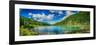 Panoramic View on Mountain Lake in Front of Mountain Range, National Park in Altai Republic, Siberi-null-Framed Photographic Print