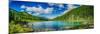 Panoramic View on Mountain Lake in Front of Mountain Range, National Park in Altai Republic, Siberi-null-Mounted Photographic Print