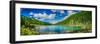 Panoramic View on Mountain Lake in Front of Mountain Range, National Park in Altai Republic, Siberi-null-Framed Photographic Print