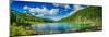 Panoramic View on Mountain Lake in Front of Mountain Range, National Park in Altai Republic, Siberi-null-Mounted Photographic Print