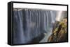 Panoramic View on Victoria Falls in Zimbabwe, Africa-PlusONE-Framed Stretched Canvas
