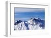 Panoramic View on Winter Mountains in Haze-BSANI-Framed Photographic Print