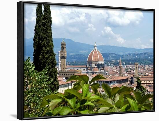 Panoramic View Out over Florence from the Bardini Garden, the Bardini Garden, Florence-Nico Tondini-Framed Photographic Print