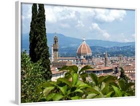 Panoramic View Out over Florence from the Bardini Garden, the Bardini Garden, Florence-Nico Tondini-Framed Photographic Print