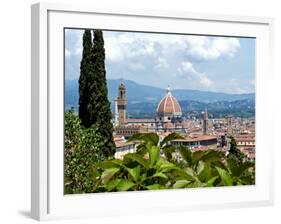 Panoramic View Out over Florence from the Bardini Garden, the Bardini Garden, Florence-Nico Tondini-Framed Photographic Print