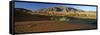 Panoramic View Over Dunes and Mountains, Namib Rand, Namib Naukluft Park, Namib Desert, Namibia-Lee Frost-Framed Stretched Canvas