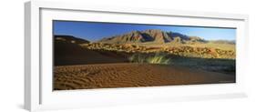 Panoramic View Over Dunes and Mountains, Namib Rand, Namib Naukluft Park, Namib Desert, Namibia-Lee Frost-Framed Photographic Print