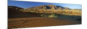 Panoramic View Over Dunes and Mountains, Namib Rand, Namib Naukluft Park, Namib Desert, Namibia-Lee Frost-Mounted Photographic Print