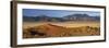 Panoramic View Over Orange Sand Dunes Towards Mountains, Namib Rand Private Game Reserve, Namibia-Lee Frost-Framed Photographic Print