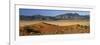 Panoramic View Over Orange Sand Dunes Towards Mountains, Namib Rand Private Game Reserve, Namibia-Lee Frost-Framed Photographic Print