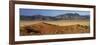 Panoramic View Over Orange Sand Dunes Towards Mountains, Namib Rand Private Game Reserve, Namibia-Lee Frost-Framed Photographic Print