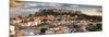 Panoramic View over the Old Town of Athens and the Parthenon Temple of the Acropolis during Sunset-null-Mounted Photographic Print