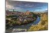 Panoramic View over Toledo and Tagus River, Castile La Mancha, Spain-Stefano Politi Markovina-Mounted Photographic Print
