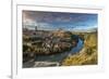 Panoramic View over Toledo and Tagus River, Castile La Mancha, Spain-Stefano Politi Markovina-Framed Photographic Print