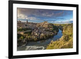 Panoramic View over Toledo and Tagus River, Castile La Mancha, Spain-Stefano Politi Markovina-Framed Photographic Print