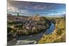 Panoramic View over Toledo and Tagus River, Castile La Mancha, Spain-Stefano Politi Markovina-Mounted Photographic Print