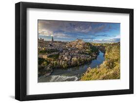 Panoramic View over Toledo and Tagus River, Castile La Mancha, Spain-Stefano Politi Markovina-Framed Photographic Print