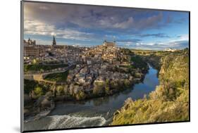 Panoramic View over Toledo and Tagus River, Castile La Mancha, Spain-Stefano Politi Markovina-Mounted Photographic Print