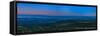 Panoramic View Overlooking Anchorage Alaska at sunrise-null-Framed Stretched Canvas