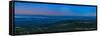 Panoramic View Overlooking Anchorage Alaska at sunrise-null-Framed Stretched Canvas