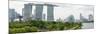Panoramic View Overlooking the Gardens by the Bay, Marina Bay Sands and City Skyline, Singapore-Fraser Hall-Mounted Photographic Print