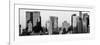 Panoramic View - Skyscrapers of Manhattan in Winter at Sunset-Philippe Hugonnard-Framed Photographic Print