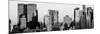 Panoramic View - Skyscrapers of Manhattan in Winter at Sunset-Philippe Hugonnard-Mounted Photographic Print