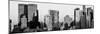 Panoramic View - Skyscrapers of Manhattan in Winter at Sunset-Philippe Hugonnard-Mounted Photographic Print