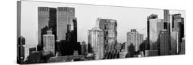 Panoramic View - Skyscrapers of Manhattan in Winter at Sunset-Philippe Hugonnard-Stretched Canvas