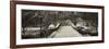 Panoramic View - Snowy Gapstow Bridge of Central Park, Manhattan in New York City-Philippe Hugonnard-Framed Photographic Print