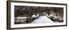 Panoramic View - Snowy Gapstow Bridge of Central Park, Manhattan in New York City-Philippe Hugonnard-Framed Photographic Print