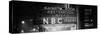 Panoramic View - the NBC Studios in the New York City in the Snow at Night-Philippe Hugonnard-Stretched Canvas