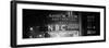 Panoramic View - the NBC Studios in the New York City in the Snow at Night-Philippe Hugonnard-Framed Photographic Print