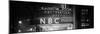 Panoramic View - the NBC Studios in the New York City in the Snow at Night-Philippe Hugonnard-Mounted Photographic Print