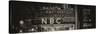 Panoramic View - the NBC Studios in the New York City in the Snow at Night-Philippe Hugonnard-Stretched Canvas