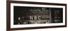 Panoramic View - the NBC Studios in the New York City in the Snow at Night-Philippe Hugonnard-Framed Photographic Print