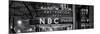 Panoramic View - the NBC Studios in the New York City in the Snow at Night-Philippe Hugonnard-Mounted Photographic Print