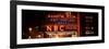 Panoramic View - the NBC Studios in the New York City in the Snow at Night-Philippe Hugonnard-Framed Photographic Print