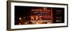 Panoramic View - the NBC Studios in the New York City in the Snow at Night-Philippe Hugonnard-Framed Photographic Print