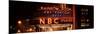 Panoramic View - the NBC Studios in the New York City in the Snow at Night-Philippe Hugonnard-Mounted Photographic Print